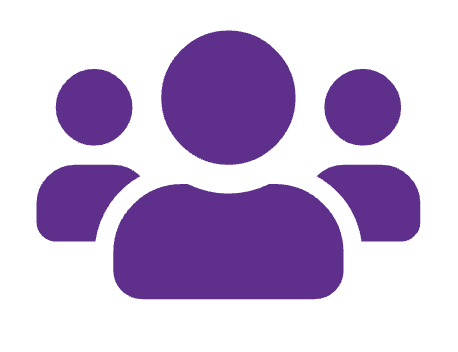 Group of people icon representing community