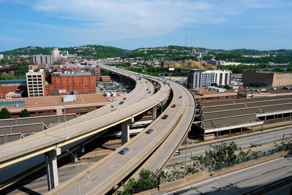 I-376 corridor in Allegheny County from Squirrel Hill to Monroeville